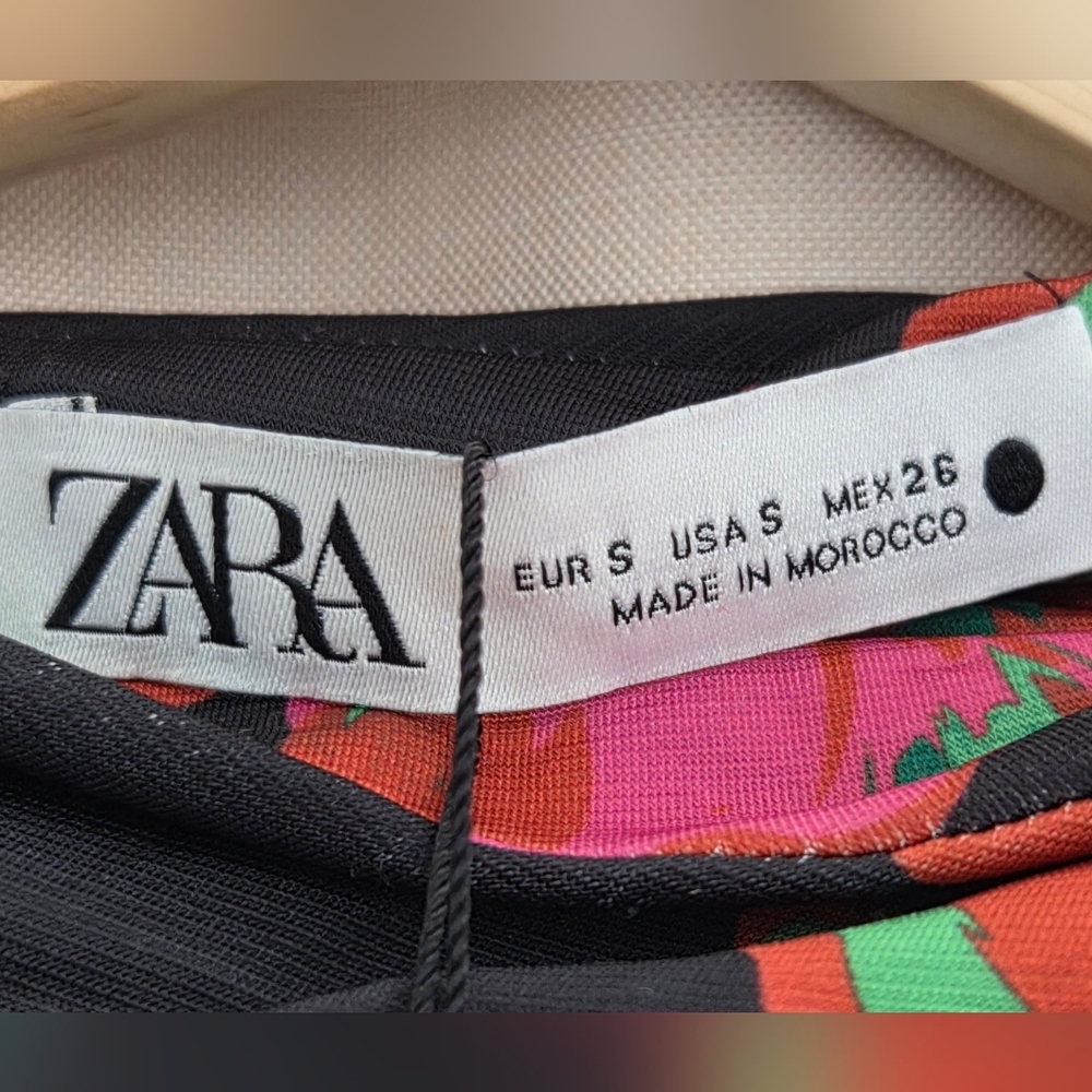 ZARA  long sleeve new geourgeous MINI dress. Size S - Picture 6 of 6